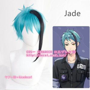 画像: ツイステッドワンダーランド フロイド floyd ジェイド jade コスプレウィッグ